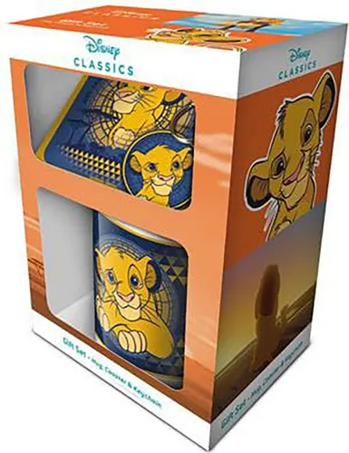 Lion King (Simba) Mug Coaster Keychain Gift Set
