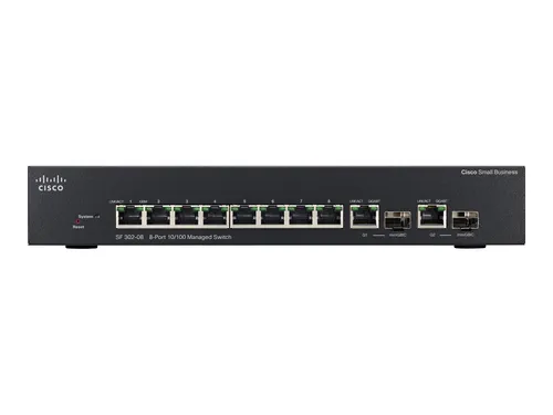 Cisco SRW208G-K9-G5 Switch - 8 Anschlüsse - L3 Managed - Netzwerk-Switch mit 8 Anschlüssen, ideal für kleine bis mittlere Netzwerke, bietet hohe Leistung und einfache Verwaltung.