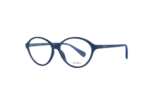 Max & Co Brille MO5055 090 54 Damen Blau - Damen Brillenfassung in elegantem Blau, ideal für jeden Anlass. Mit einer Glasbreite von 54 mm und originalem Etui für optimalen Schutz.