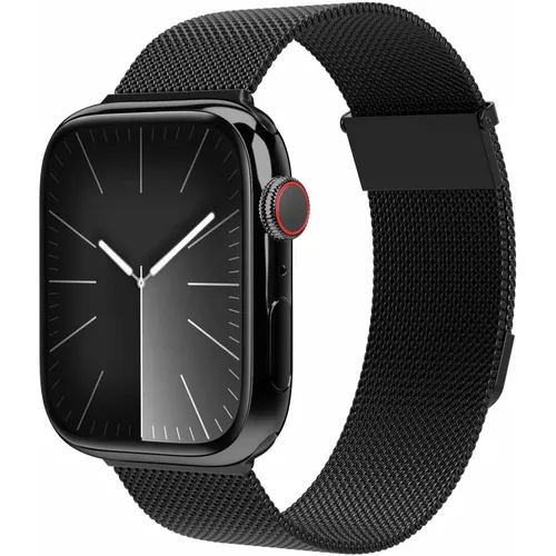 VONMÄHLEN Milanese Loop 2 für Smartwatches - Elegantes Milanese Loop in Schwarz, passend für 42, 44, 45 und 49 mm Smartwatches. Hochwertiges Material sorgt für Komfort und Stil.