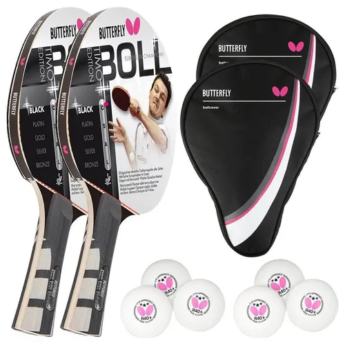 Timo Boll Black 85030 Tischtennisschläger Set von Butterfly