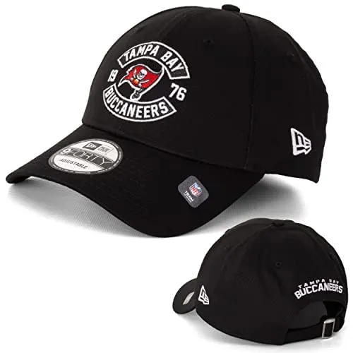 New Era Cap 9FORTY Basecap Herren - Tampa Bay Buccaneers Limited Edition - Exklusive Baseballkappe für Fans der NFL, NBA und MLB. Handgefertigt mit Teamlogo und zusätzlichem Teamnamen auf der Rückseite. Verstellbar für optimalen Sitz und 100% Baumwolle für höchsten Tragekomfort.