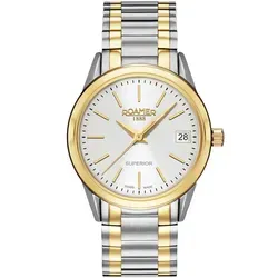 Roamer Schweizer Uhr Superior 3H Ladies - Elegante Damenarmbanduhr - Armbanduhren mit Swiss Made Qualität, Saphirglas und 5 bar Wasserdichtigkeit für stilbewusste Frauen.