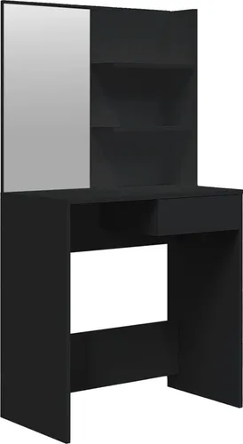 vidaXL Schminktisch mit Spiegel Schwarz 74,5x40x141 cm von vidaXL