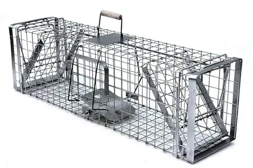 Fuchsfalle Waschbärfalle Kastenfalle Marderfalle 102x26x30cm - Effektive Marderfalle aus robustem Stahl, ideal für die sichere Bekämpfung von Schädlingen im Garten oder auf dem Grundstück.