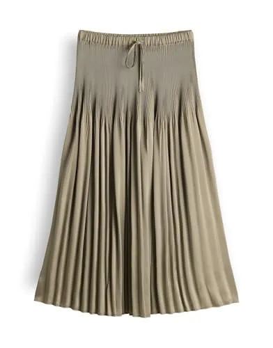 OPUS Damen Midirock | Pale Olive, Größe 40 von OPUS