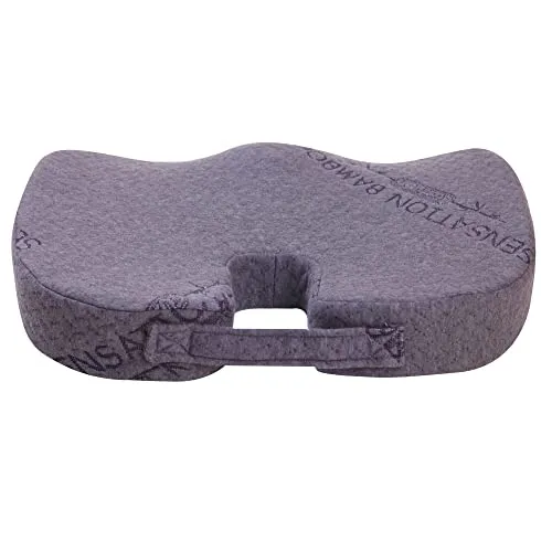 Herzberg HG8040 Memory-Schaum-Kissen mit Bambusbezug
