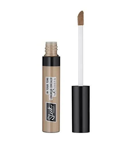 Sleek Makeup In Your Tone Longwear Concealer, versteckt Augenringe und deckt Hautunreinheiten ab, aufbaubare mittlere bis volle Abdeckung, 3N, 7 ml