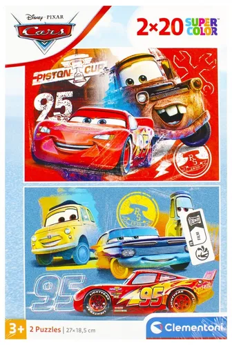 Puzzle 2x20 elementów Cars CLEMENTONI 24808 CLM CLEMENTONI 8005125248087