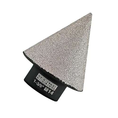 DT-DIATOOL Diamant-Anfas-Bits – Diamant-Senkbohrer 35 mm zum Vergrößern und Formen vorhandener Löcher in Granit, Marmor, Feinsteinzeug, M14-Gewinde