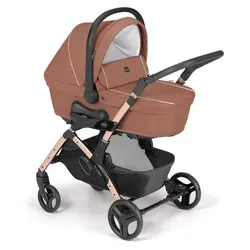 3in1 Kombi-Kinderwagen Fluido Easy – Braun | Inkl. Babyschale - Der Fluido Easy 3in1 Kombi-Kinderwagen bietet Flexibilität von der Geburt bis zum Kleinkindalter. Mit durchdachten Funktionen, einem modernen Design und geprüften Materialien ist er der ideale Begleiter für sichere und komfortable Ausflüge.