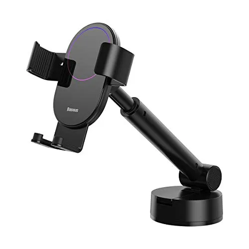 Baseus Simplism Gravity, Auto/Auto-Handyhalterung in Schwarz - Lila, 360 Grad drehbar, passend für alle Geräte, (Oben Typ Torpido)