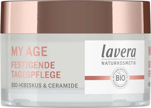 Lavera My Age Festigende Tagespflege 50 ml - Tagescreme für reife Haut mit Bio-Hibiskus und pflanzlichen Ceramiden, mindert Falten und sorgt für ein gefestigtes, ebenmäßiges Hautbild.
