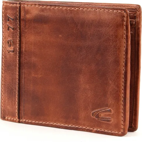 camel active Melbourne Herren Geldbörse Querformat aus Leder - Herren-Geldbörse im Querformat bietet 12 Kreditkartenfächer und besticht durch den charakteristischen Used-Look aus hochwertigem Rindleder.