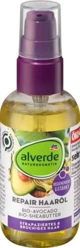 Produktbild alverde NATURKOSMETIK Haaröl Repair Bio-Avocado, Bio-Sheabutter, 75 ml