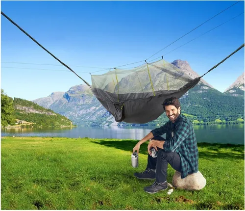 ROCKTRAIL ® Outdoor Hängematte / 275 x 140 cm / bis 110 kg