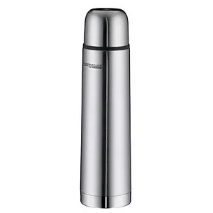 THERMOcafé by THERMOS Isolierflasche EVERYDAY schwarz 700 ml - Isolierflasche für Getränke, hält 12 Stunden heiß und 24 Stunden kalt. Perfekt für Büro und unterwegs, elegant und langlebig aus Edelstahl.