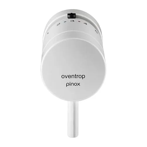 Oventrop Pinox H Thermostatkopf - weiß 1012166 - Zubehör für Klima & Heizen, einfacher Regelungsmechanismus und leicht zu reinigen dank funktionellem Griff mit Flüssig-Fühler für präzise Temperaturkontrolle.
