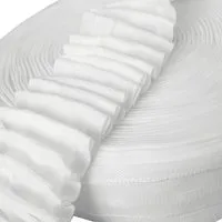 Bestgoodies Gardinenband Bleistiftband 50mm Weiß 10m