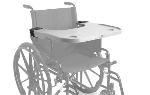 PEPE Mobility Rollstuhltisch mit Becherhalter, Abnehmbares Tablett