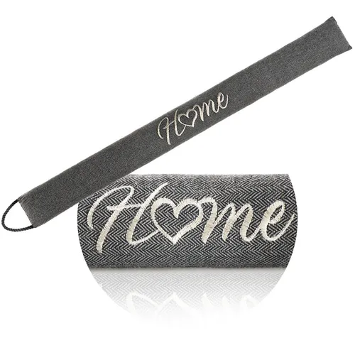 Zugluftstopper, extra schwerer Windstopper, effektiver Luftzugstopper, grau