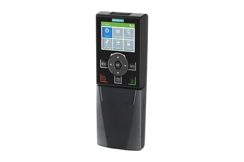 Siemens SINAMICS IOP-2 Handheld Kit 6SL3255-0AA00-4HA1 - Praktisches Bedienpanel für Antriebssysteme, kompatibel mit SINAMICS, inklusive 4xAA Akkus für zuverlässigen Einsatz.