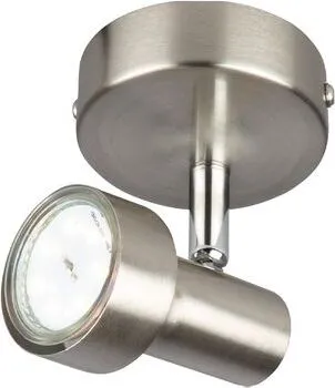 LED Spot Wandleuchte schwenkbar 1xGU10 3000K Ø8cm 3W nickel Metall Briloner