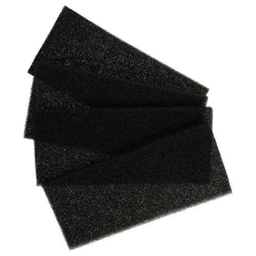 vhbw 4x Filter G3 kompatibel mit Lunos e go, EGO Lüftungsgerät - Filterset, 15,2 x 6,65 x 0,9 cm Schwarz