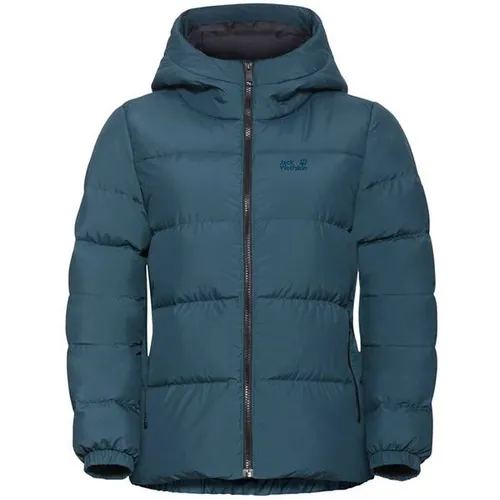 Daunenjacke JACK WOLFSKIN für Damen, Gr. XS, grau - Funktionsjacken, wärmt und schützt winddicht – ideal für Outdoor-Aktivitäten wie Wandern und Trekking.
