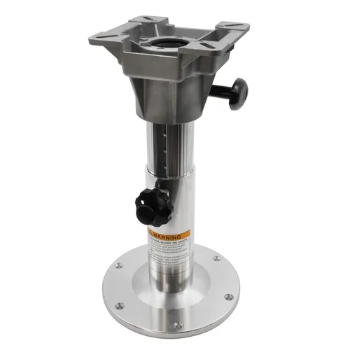 Stuhlfuß Sitzsäule für Bootssitze Aluminium höhenverstellbar drehbar 32-47cm
