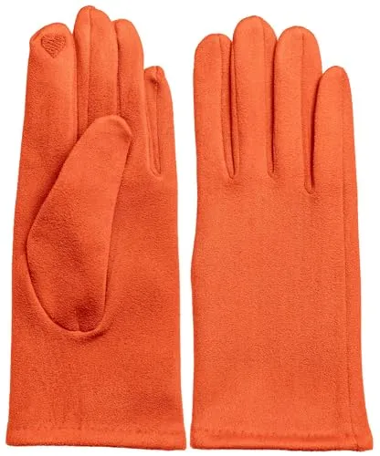 Caspar GLV013 klassisch elegante uni Damen Handschuhe, Farbe:rost (orange), Accessoires:One Size