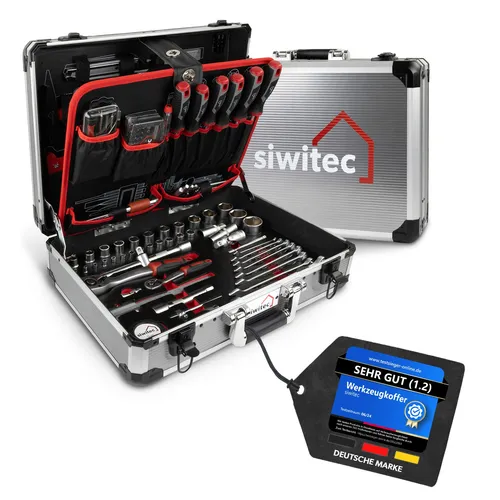 Werkzeugkoffer 139-teilig CRV Werkzeug Set von siwitec