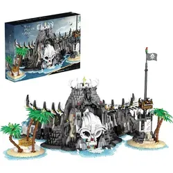Reobrix Konstruktionsspielsteine 66012 Piratenbucht Moc Klemmbausteine 2960PCS
