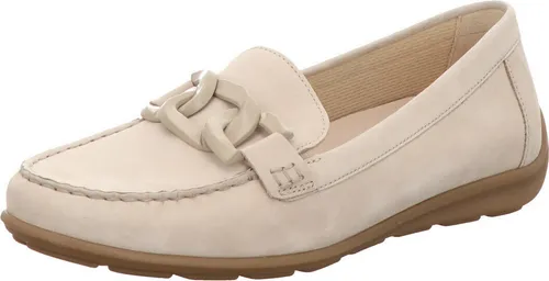 Gabor Slipper - Damen Slipper aus Rauleder - Elegante Damen Slipper aus hochwertigem Rauleder in beige, mit praktischem Schlupfeinstieg für hohen Tragekomfort.
