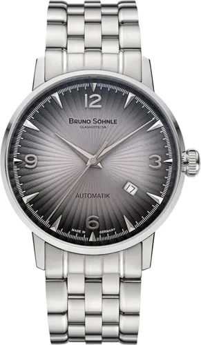 Bruno Söhnle Stuttgart Automatik II Big 17-12173-862 Herren Automatikuhr - Elegante Herren Automatikuhr mit silbernem Edelstahlgehäuse und entspiegeltem Saphirglas. Ideal für stilbewusste Träger, die Wert auf Qualität legen.