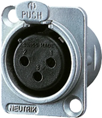 Jung CXLR-D Chassissteckdose CXLR-D - Steckdosen & Zubehör, XLR-kompatible Chassissteckdose im Einheitsgehäuse für einfache Integration und zuverlässige Verbindung.