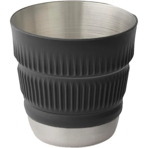 Sea to Summit Detour Stainless Steel Collapsible Mug 475 ml - Trinkflasche & Becher für Outdoor und Wandern – kompakt zusammenfaltbar auf nur 31 mm, ideal für Camping und Reisen, aus BPA-freiem Silikon und robustem Edelstahl für maximale Langlebigkeit.