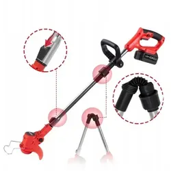 ADM Akku-Falttrimmer mit 2 x 21V Lithium-Batterien