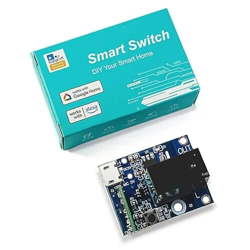 QIACHIP 1 Kanal Smart WIFI Intelligenter Schalter,Ewelink App mit Alexa/Google Home,USB 5V Passiver Ausgang Switch Relaismodul Momentary Inching