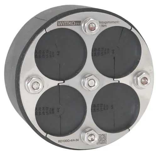 WITTKOWARE 100mm Mauerdurchführung in schwarz von WITTKOWARE