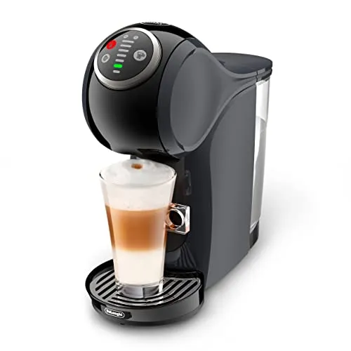 NESCAFÉ Dolce Gusto Genio Plus EDG315.CGY, Cosmic Grau - 1-Tassen-Kaffeemaschine mit Thermoblock-System für sofortigen Kaffeegenuss, herausnehmbarem Wassertank und XL-Funktion für bis zu 300 ml Kaffee.