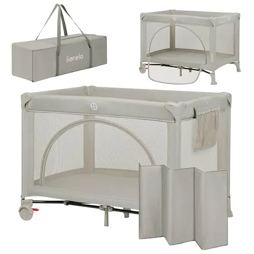 Lionelo Laura 2-in-1 Reisebett in beige von Lionelo