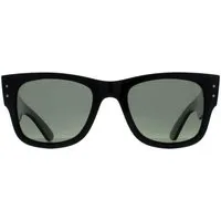 Ray-Ban Square Unisex Poliert Schwarz Grün Polarisiert RB0840S Mega Wayfarer