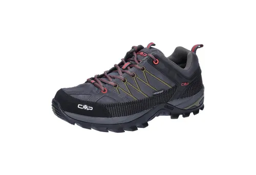 CMP Rigel Low Trekking Shoes WP - Wasserdichte Wanderschuhe für Herren - Wanderschuhe aus hochwertigem Veloursleder mit CMP FullOn GRIP Sohle für optimalen Halt. Ideal für Trekking und Outdoor-Aktivitäten, bietet Komfort und Stabilität.