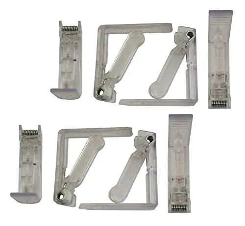 Preisjubel 8 x Tischtuchklammer mit Feder, Tischtuchhalter, Tischklammer, Tischdeckenhalter