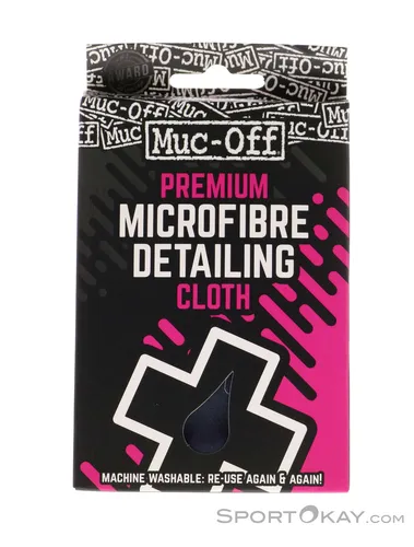 Muc Off Premium Microfibre Detailing Poliertuch-Schwarz-One Size