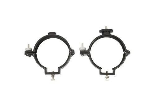 Omegon Teleskop Rohrschellen 90mm für 80/400 Teleskop - Robuste Aluminium-Rohrschellen für eine einfache Montage Ihres optischen Tubus. Ideal für stabile Befestigung und schnelle Handhabung, passend für viele Modelle.