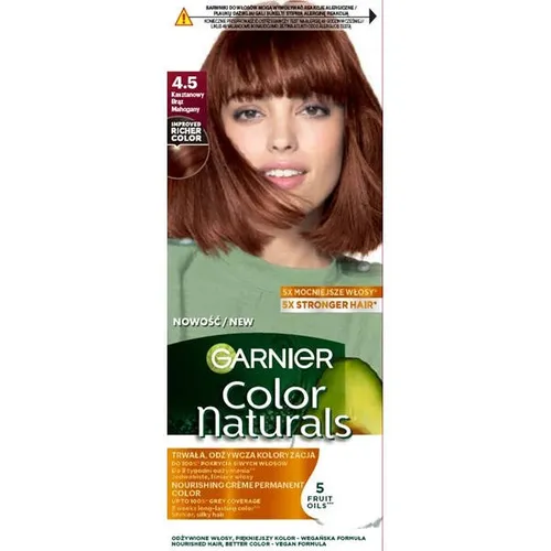 Garnier Color Naturals odżywcza farba do włosów 4.5 Kasztanowy Brą 3600542600125