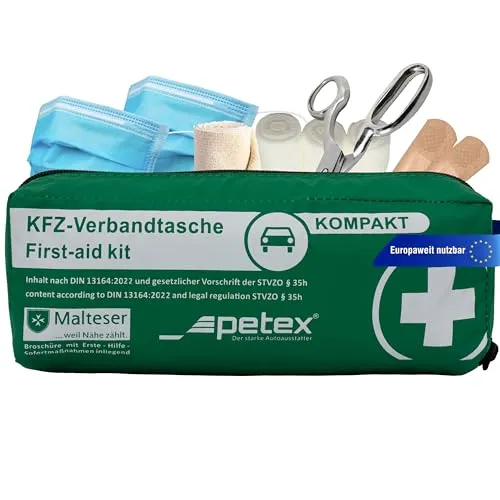 Petex KFZ-Verbandtasche in grün von PETEX