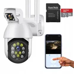 Duale WLAN IP Smart Außenkamera mit QHD Auflösung und Zoom
